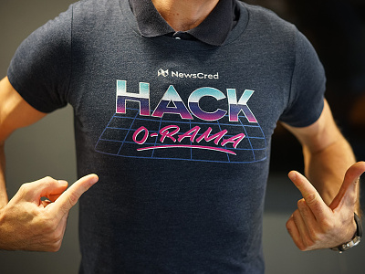 Hack-O-Rama tees 80s clothing hack hackathon retro shirt swag t shirt tee vintage