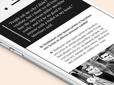 News Article - iOS UI article interface ios news quote ui user
