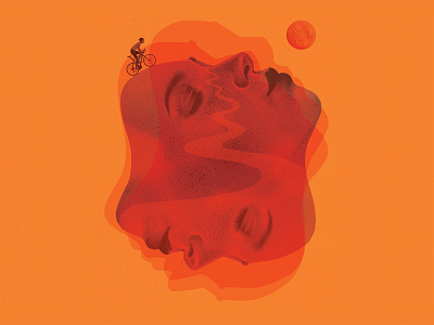 OUTDOOR magazine autumn cover ☀️🚴🍂 design graphic design illustration