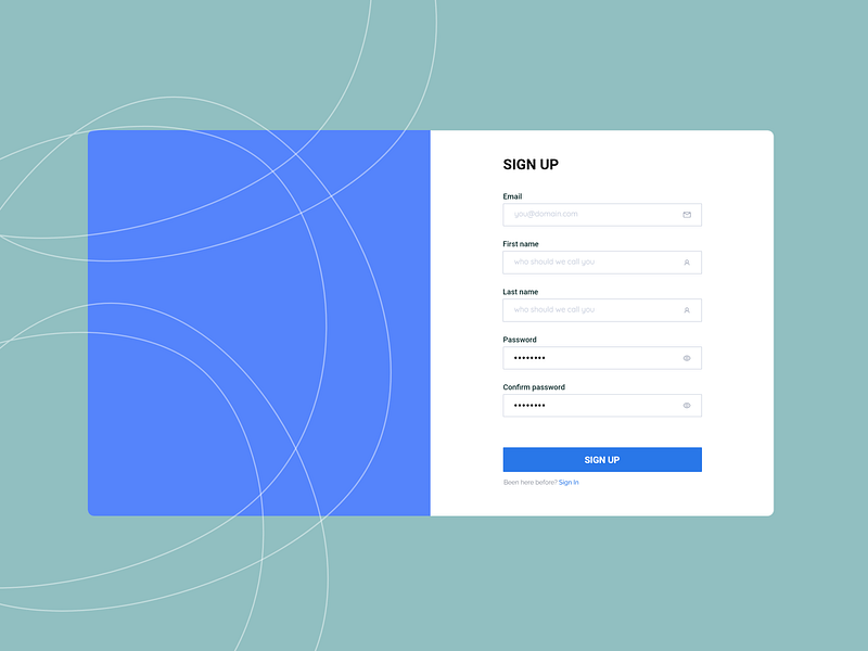 Create Account UI Design designs, themes, templates and downloadable ...
