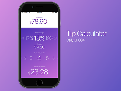 Daily UI 4 - Calculator calculator daily daily ui ios iphone tip ui