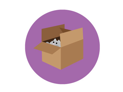 Cat in a box cat catinabox icon icondesign icons illustrator iloveicons introvert