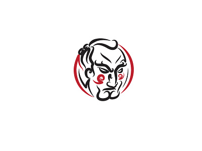 Sumo Wrestler brush incon ink japan logo sumo wrestler