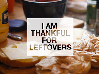 Leftovers <3 branding instagram thanksgiving