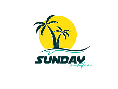 sunday surfer arts beach branding design digital arts graphic design icon icon designer illustration logo logo design motion graphics simple logo surfing ui vector