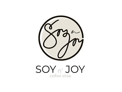 SOY n JOY Coffee Shop arts brand branding coffee coffee shop design digital arts graphic design logo logotype motion graphics typograph vector