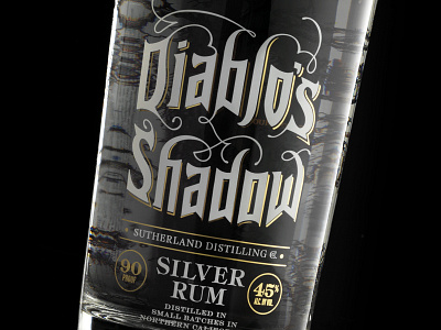 Diablo's Shadow Detail craft devil liquor rum spirits vodka