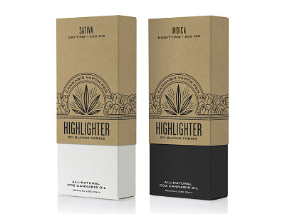 Highlighter Vapor Pen branding cannabis design hester logo marijuana medical packaging pavement typography