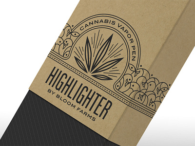 Highlighter Detail branding cannabis design hester logo marijuana medical packaging pavement typography