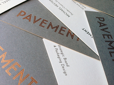 Pavement Business Cards card hester identity logo packaging pavement