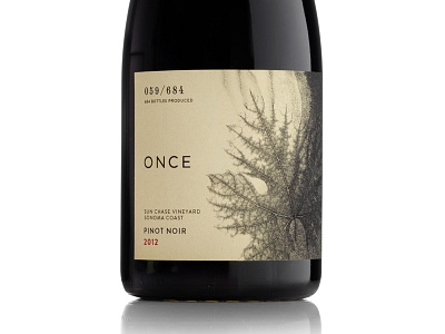 Once Wines beverage hester label packaging pavement wine