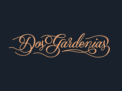 Dos Gardenias Logo branding dos gardenias hester identity logo pavement pavement design