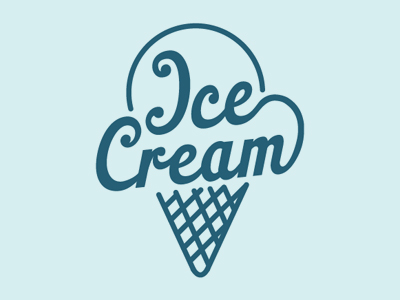 Ice Cream Logo by Pavement on Dribbble