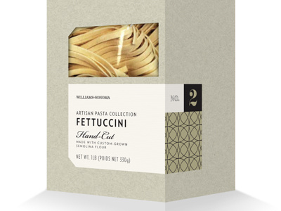 Pasta gourmet packaging pasta