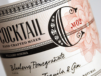 Cocktail beverage cocktail liquor packaging typography