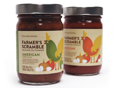Finished Farmers Scramble breakfast food gourmet identity packaging