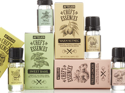 Aftelier Chef's Essences bitters cocktail packaging