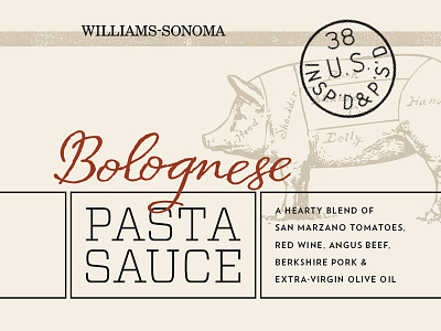 Pasta Sauce food gourmet packaging pasta sauce