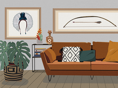 Living Room adobeillustrator art graphic art illustration vector