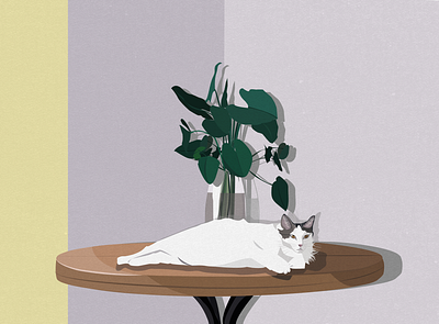 Chica, the cat adobeillustrator art graphic art illustration vector