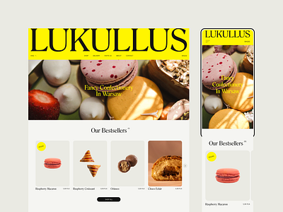 Lukullus – website concept app bakery branding bread design e commerce food mobile online store shop sweet typography ui web