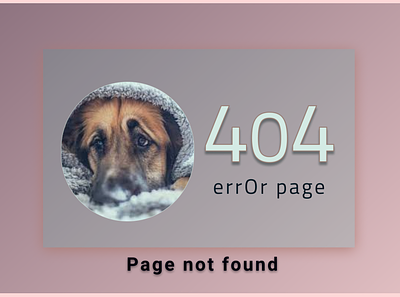 #DailyUI::404 Page app design ui ux