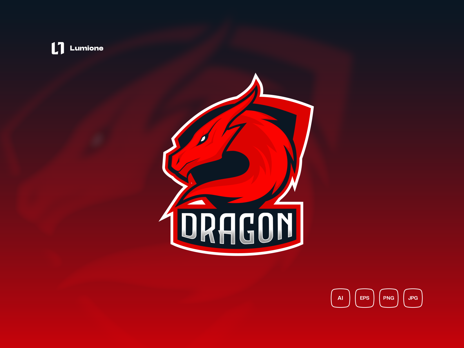 DRAGON Esport Logo by Lumione Design on Dribbble