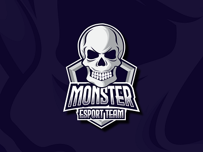 Monster Skull E-Sport Team Mascot