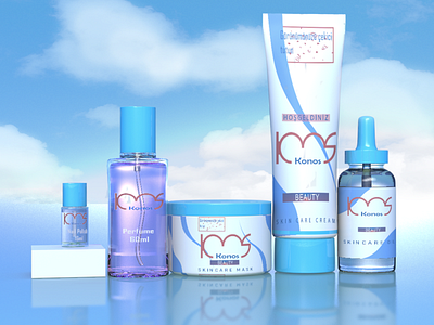 skin care products package 3d branding design labels logo packaging product design