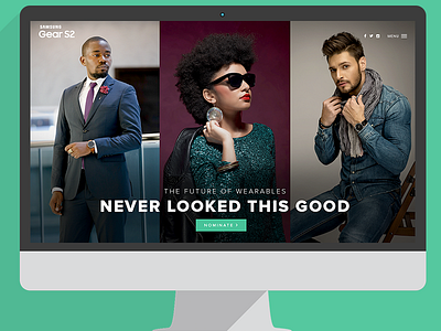 Landing page for Samsung Gear S2 Digital Campaign gear s2 landing page responsive design samsung ui ux web design