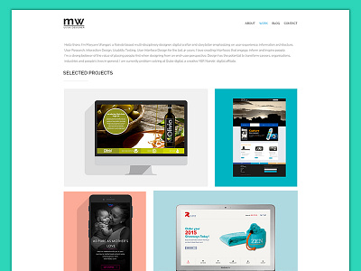 Personal Branding creative portfolio flat ui portfolio web design