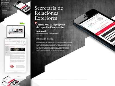 Capacitación Consular - Sitio Web UNAM | CUAED | SRE design e learning graphic design illustration ui ux vector web design