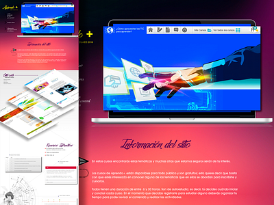 Aprendo + UNAM 2016 | CUAED design e learning graphic design illustration ui ux vector web design