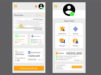 Logistics Personnel app branding design ui ux