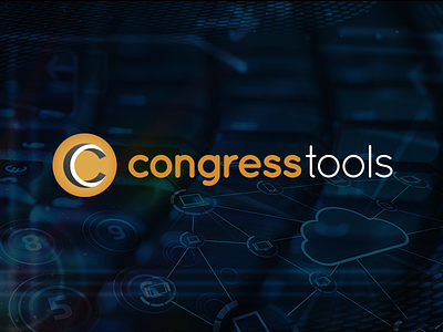 Congress Tools brand branding congress events illustrator logo talks technological technology tools vector