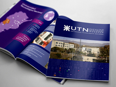 University's Brochure brochure design editorial infographic information magazine purple university utn