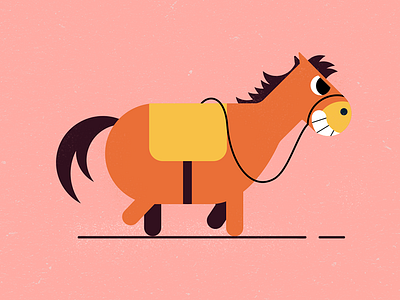 Chubby Horse adobe animation design graphicdesign minimal motiondesign ui ux
