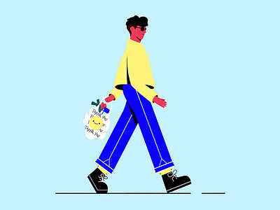 shopping for groceries. 2d adobe animation design illustration motiondesign ui women