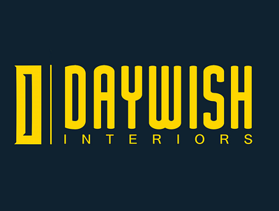 Daywish Interiors Logo branding design graphic design illustration logo typography vector