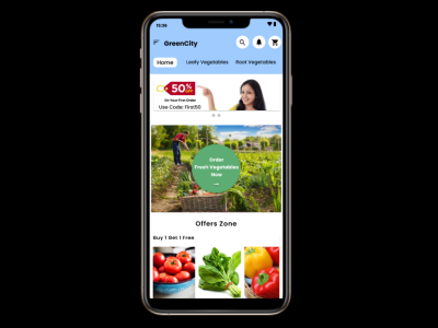 Grocery Home Page ui