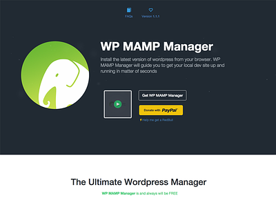 WP Mamp Manager application flat colors flat design mamp modern simple and clean website wordpress