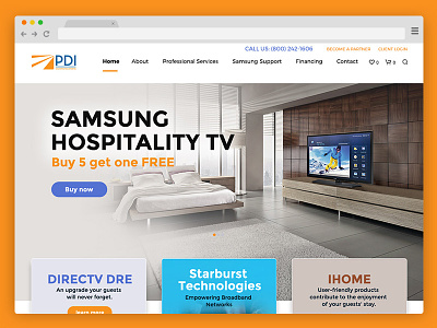 Site Redesign corporate ecommerce flat design redesign website