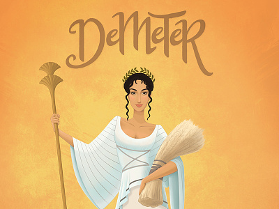 Demeter - Digital Illustration digital illustration digital painting greek goddess illustration woman