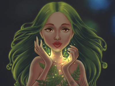 Dryad, a tree nymph in Greek Mythology