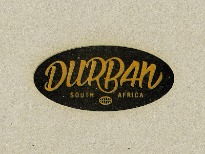 Durban art art director orange county branding design handlettering jamie stark logo orange county graphic designer typography vintage