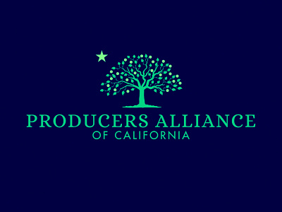 Producers Alliance of California Logo brand design branding identity design logo