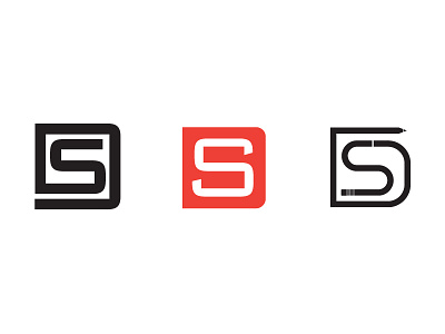 "S"ploration branding identity letter s logos sd ligature