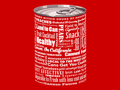 Canned Fresh canned food fcan food foodservice typography