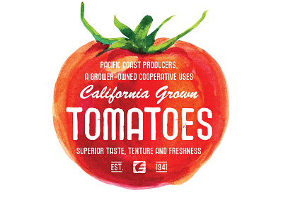Tomato Type canning food foodservice tomato tomatoes typography