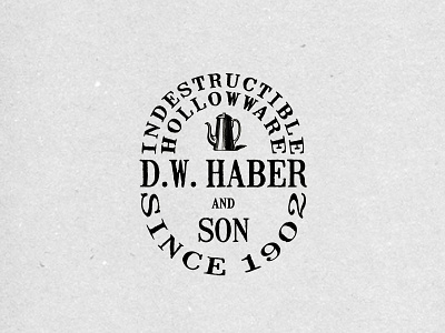DW Haber Logo food foodservice holloware identity logo restaurant
